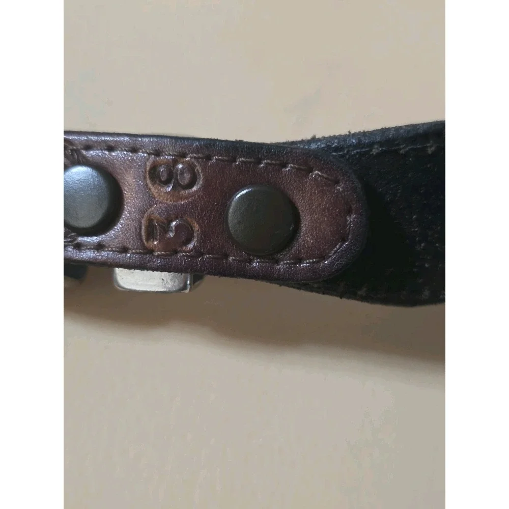 Appaloosa Trading Company Genuine‎ Leather Belt Horses Conchos Size 38